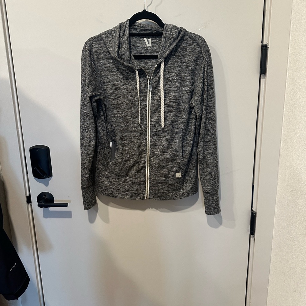 Vuori Charcoal Zip-Up Hoodie
